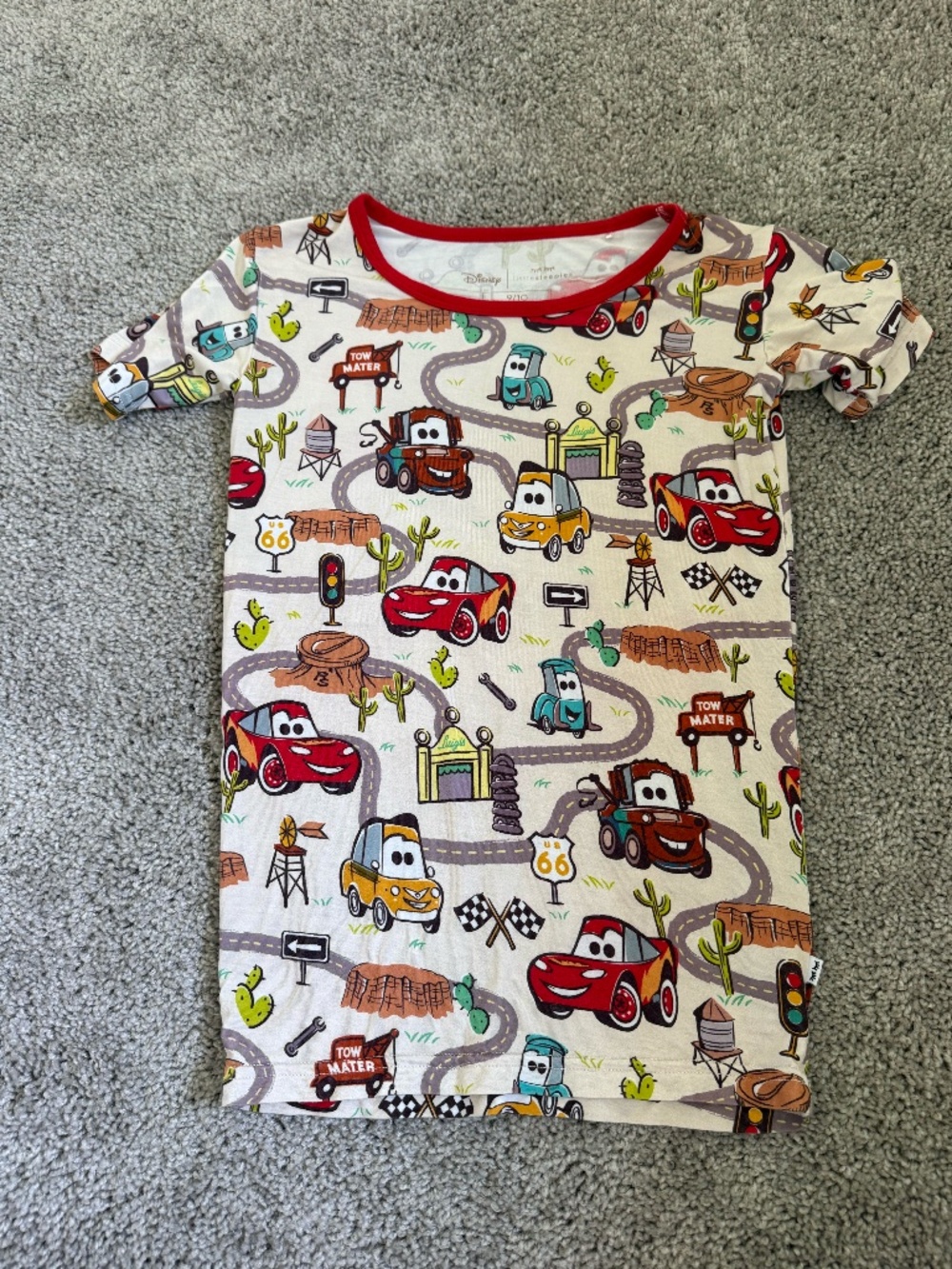 Little Sleepies Short Sleeve PJ Top in Radiator Springs
